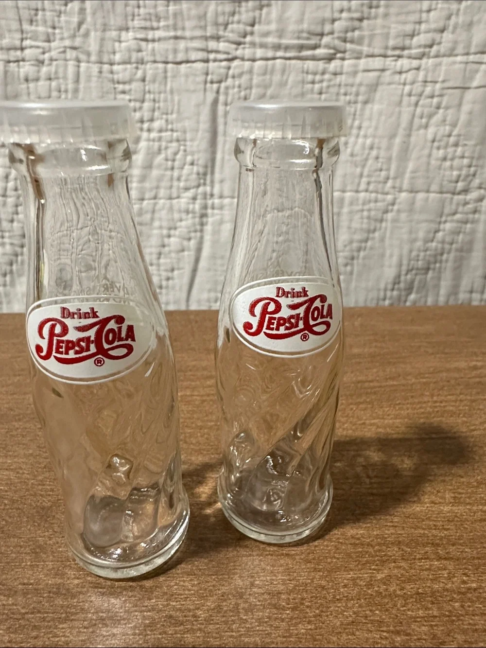 Mini Pepsi bottles 1960 salt and pepper shakers
